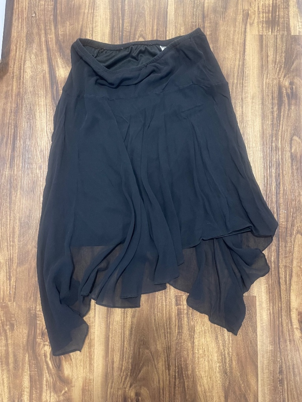 Black fairy asymmetrical skirt